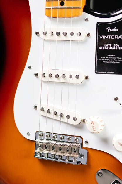 Fender Vintera III Late '50s Stratocaster Electric Guitar - 3-Color Sunburst with Gig Bag