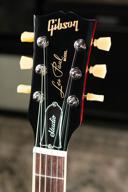 Gibson Les Paul Studio Double Trouble Electric Guitar - Dirty Lemon Burst/Cherry Back with Gig Bag