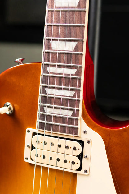 Gibson Les Paul Studio Double Trouble Electric Guitar - Dirty Lemon Burst/Cherry Back with Gig Bag