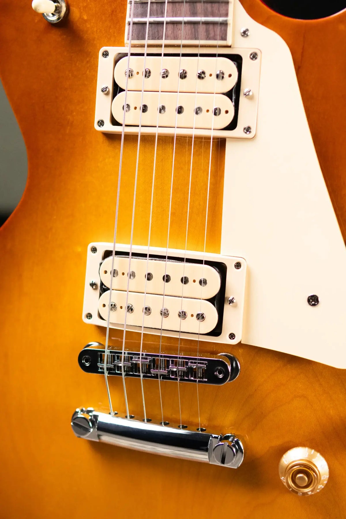 Gibson Les Paul Studio Double Trouble Electric Guitar - Dirty Lemon Burst/Cherry Back with Gig Bag