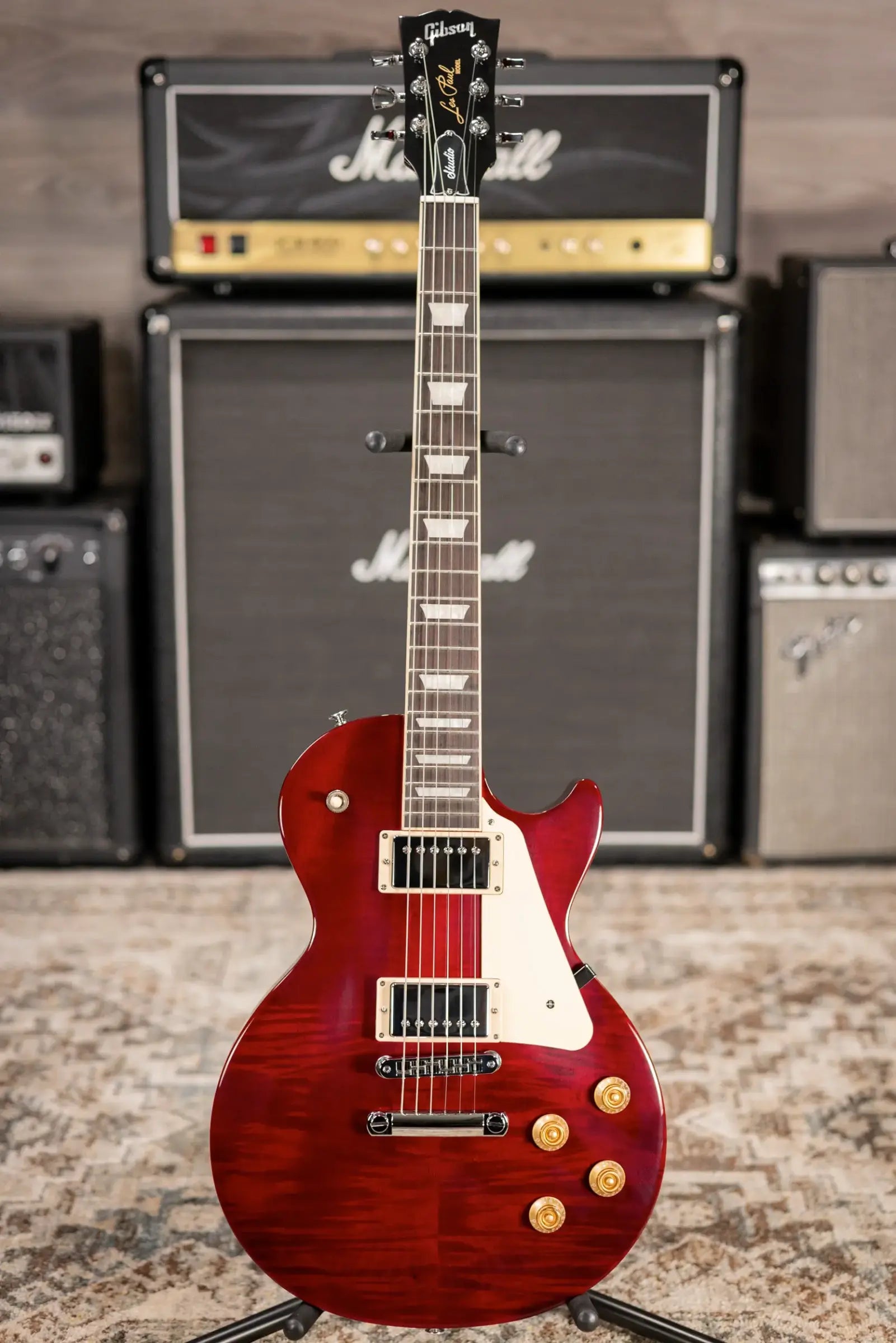 Gibson Les Paul Studio Session Electric Guitar - Cherry with Gig Bag