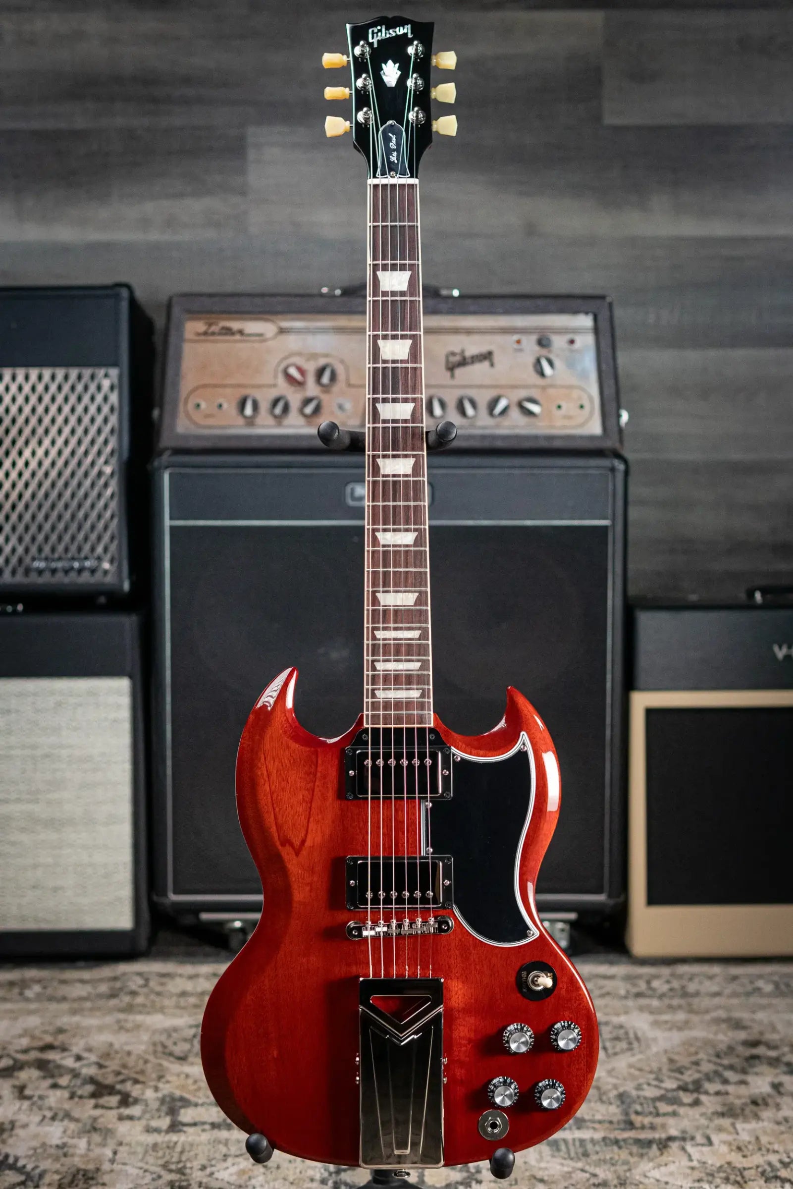 Gibson Jake Kiszka Signature 1961 SG Standard - Faded Vintage Cherry with Hardshell Case