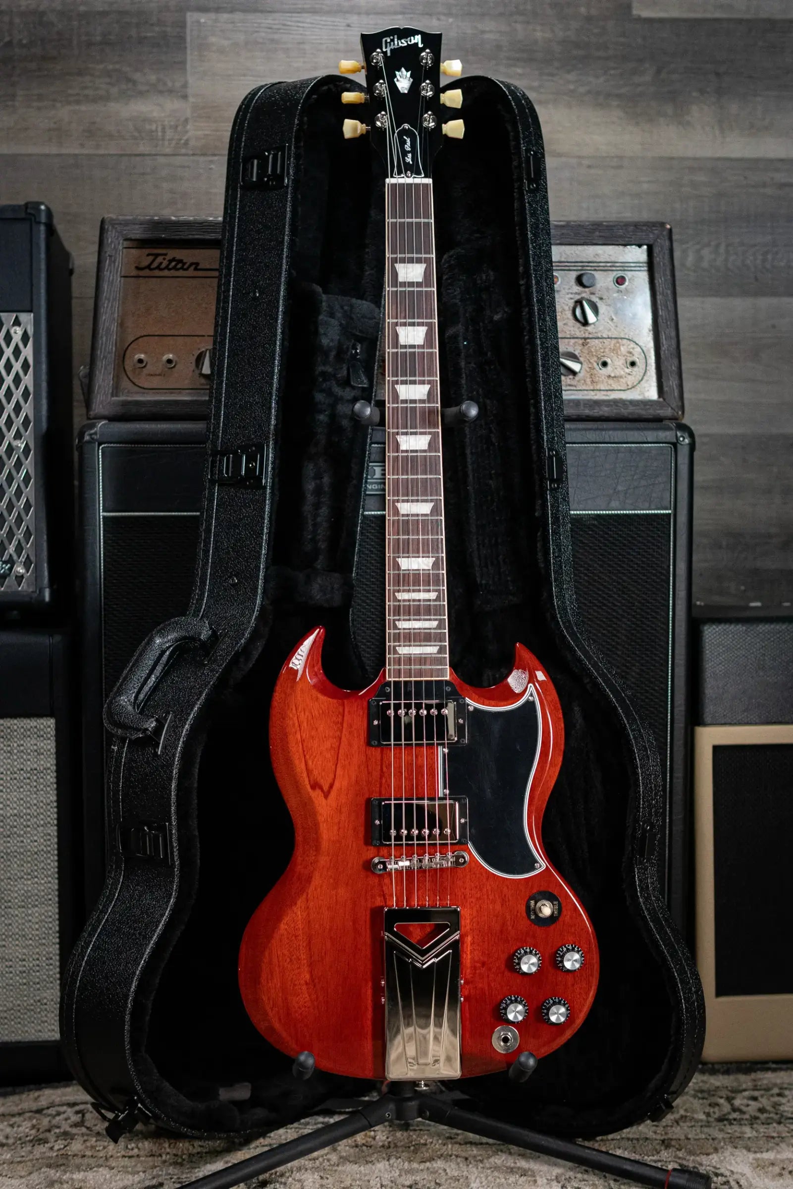 Gibson Jake Kiszka Signature 1961 SG Standard - Faded Vintage Cherry with Hardshell Case