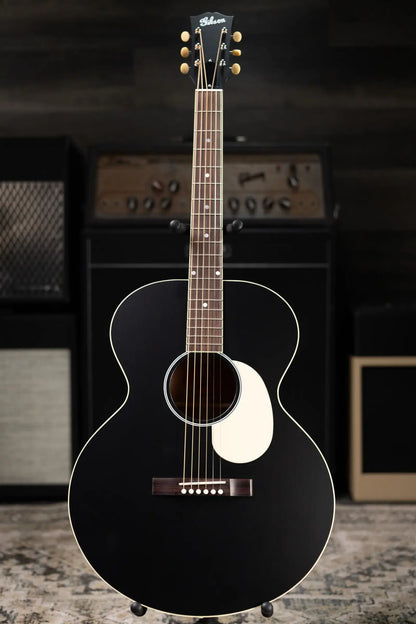 Gibson Century Collection J-185 12-Fret Acoustic Guitar - Ebony with Hardshell Case