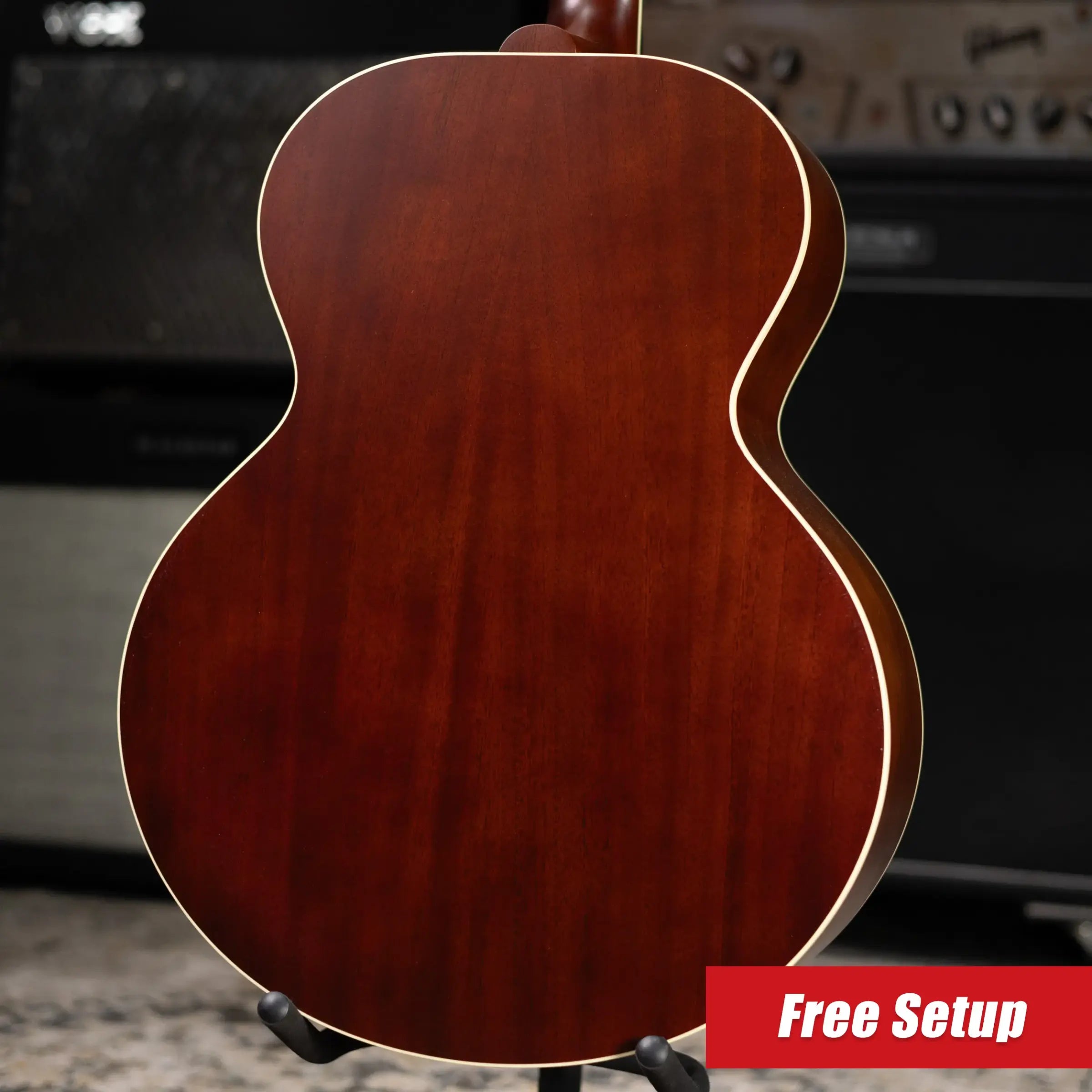 Gibson Century Collection J-185 12-Fret Acoustic Guitar - Vintage Amber with Hardshell Case