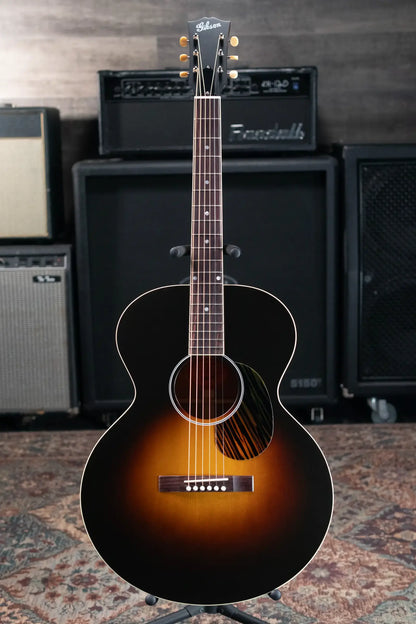 Gibson Century Collection J-185 12 Fret Acoustic Guitar - Vintage Sunburst with Hardshell Case