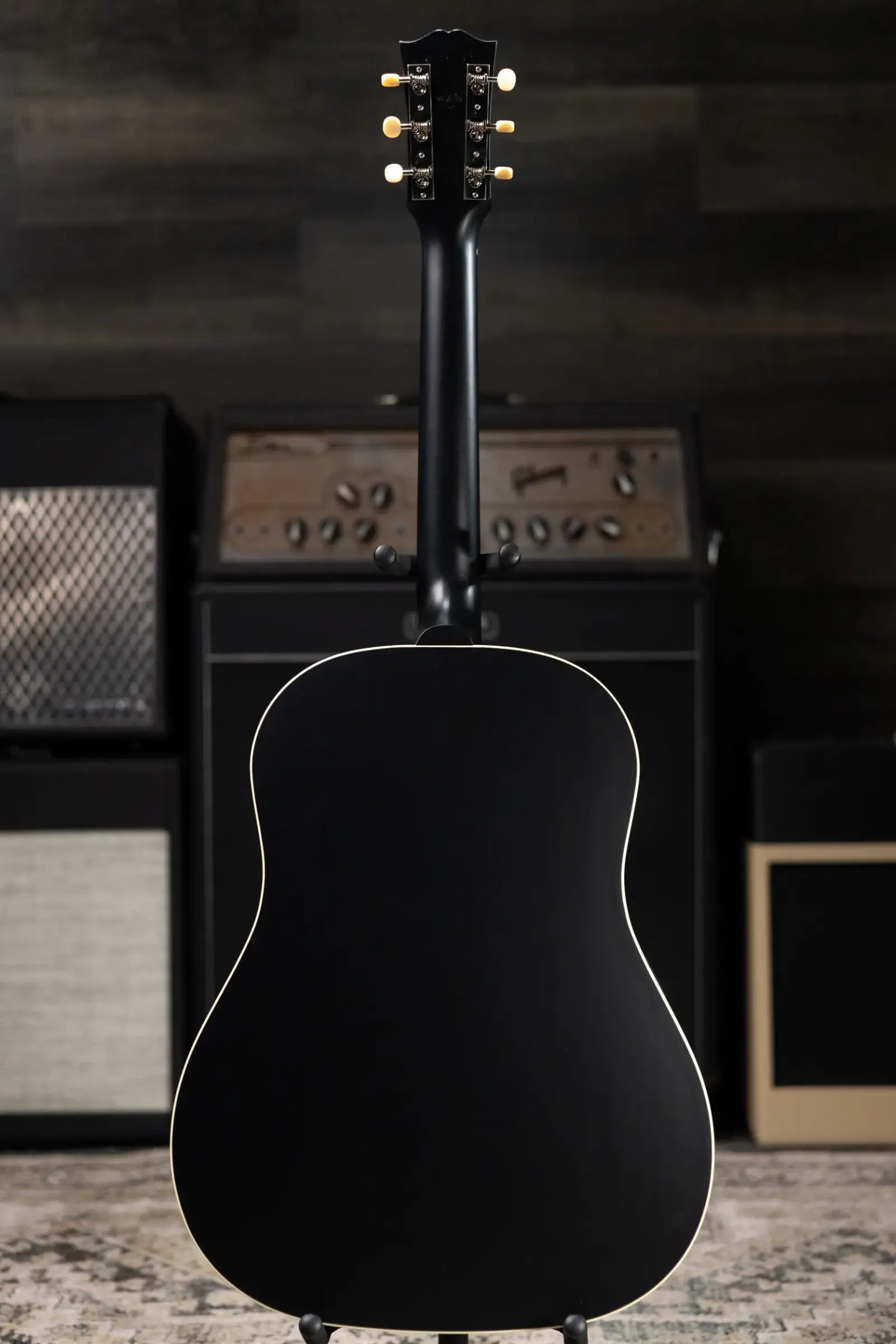 Gibson Century Collection J-45 12-Fret Acoustic Guitar - Ebony with Hardshell Case