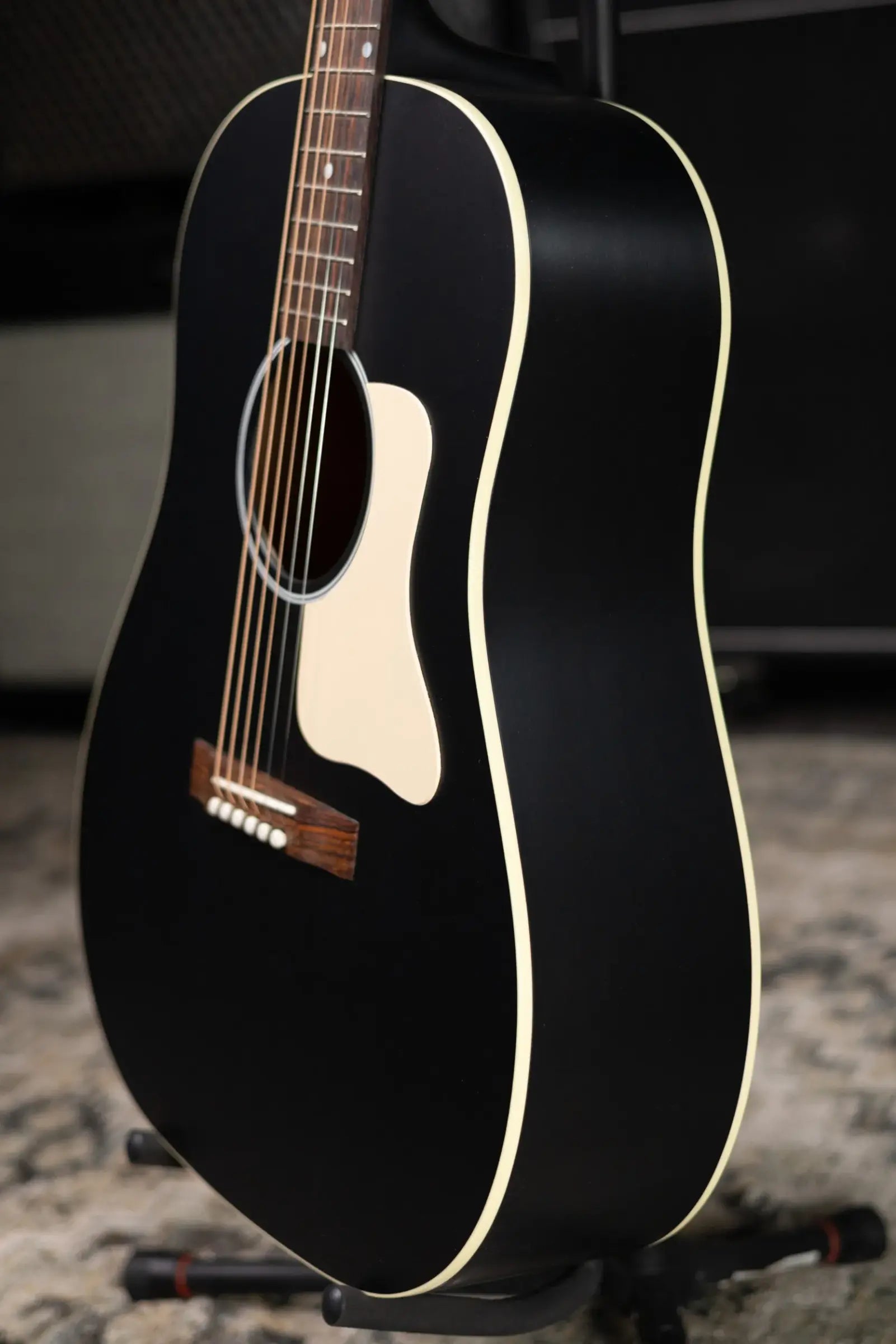 Gibson Century Collection J-45 12-Fret Acoustic Guitar - Ebony with Hardshell Case