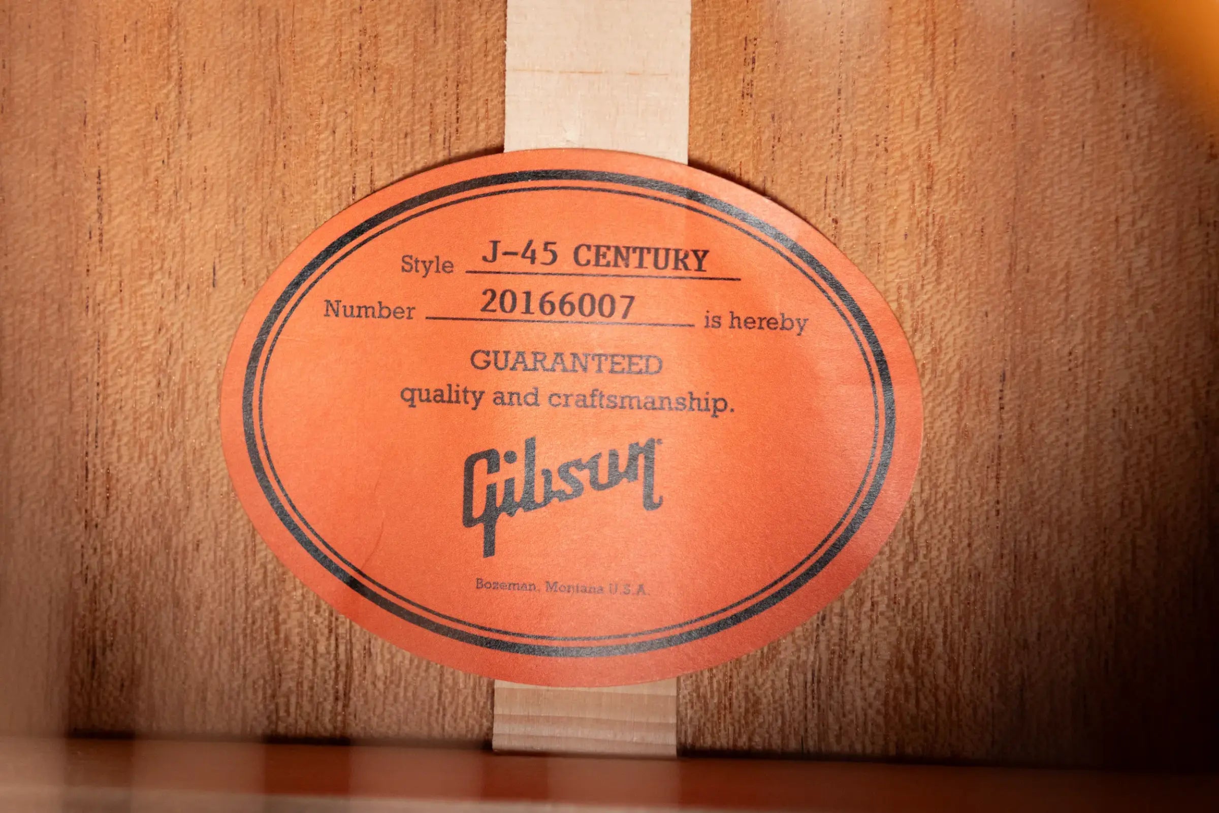 Gibson Century Collection J-45 12-Fret Acoustic Guitar - Vintage Amber with Hardshell Case