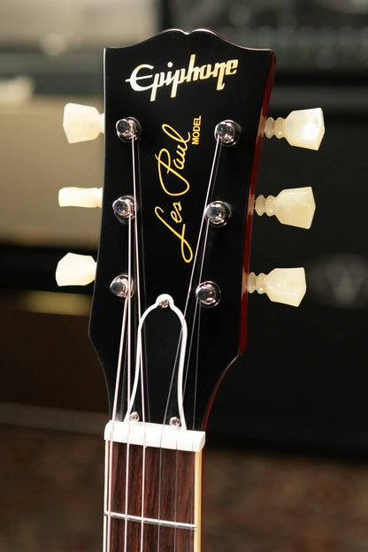 Epiphone 1960 Les Paul Standard Reissue Electric Guitar - Washed Cherry Sunburst with Hardshell Case