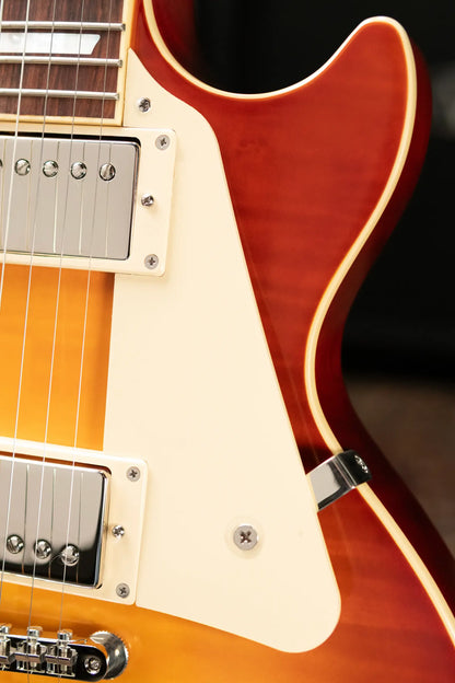 Epiphone 1960 Les Paul Standard Reissue Electric Guitar - Washed Cherry Sunburst with Hardshell Case