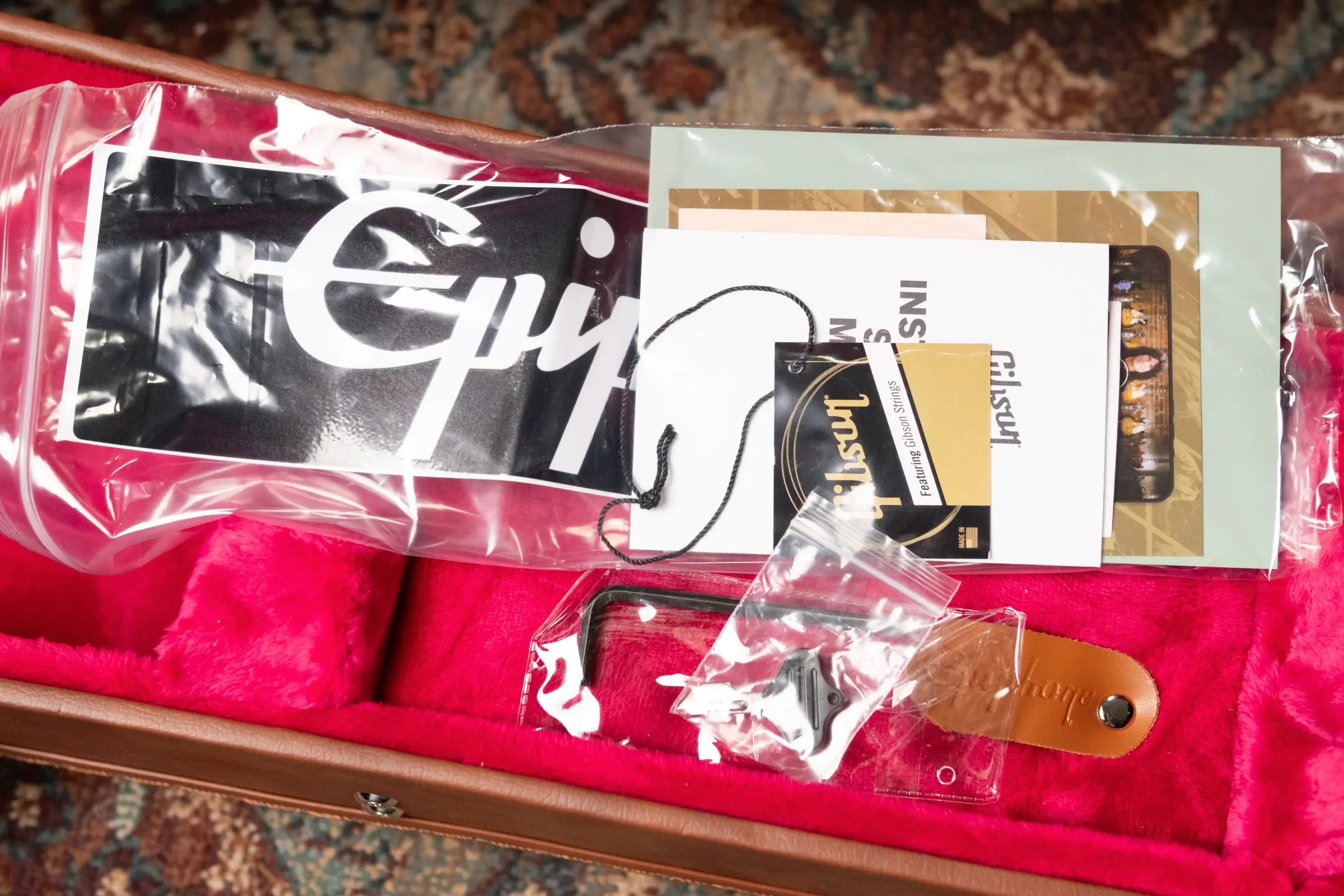 Epiphone 1960 Les Paul Standard Reissue Electric Guitar - Washed Cherry Sunburst with Hardshell Case