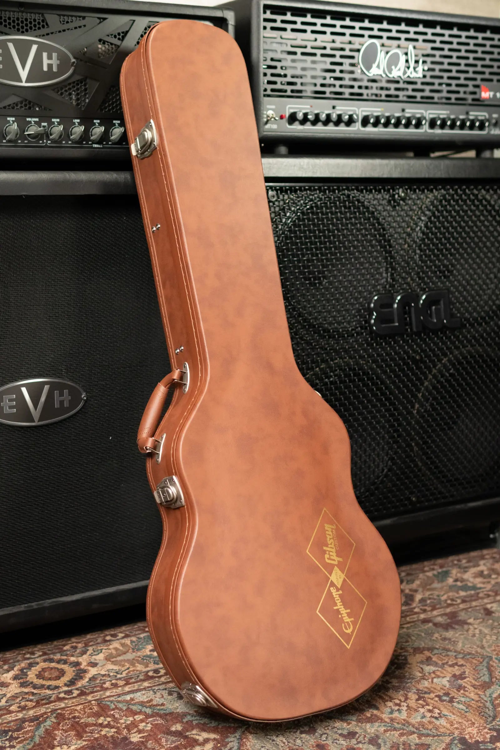 Epiphone 1960 Les Paul Standard Reissue Electric Guitar - Washed Cherry Sunburst with Hardshell Case