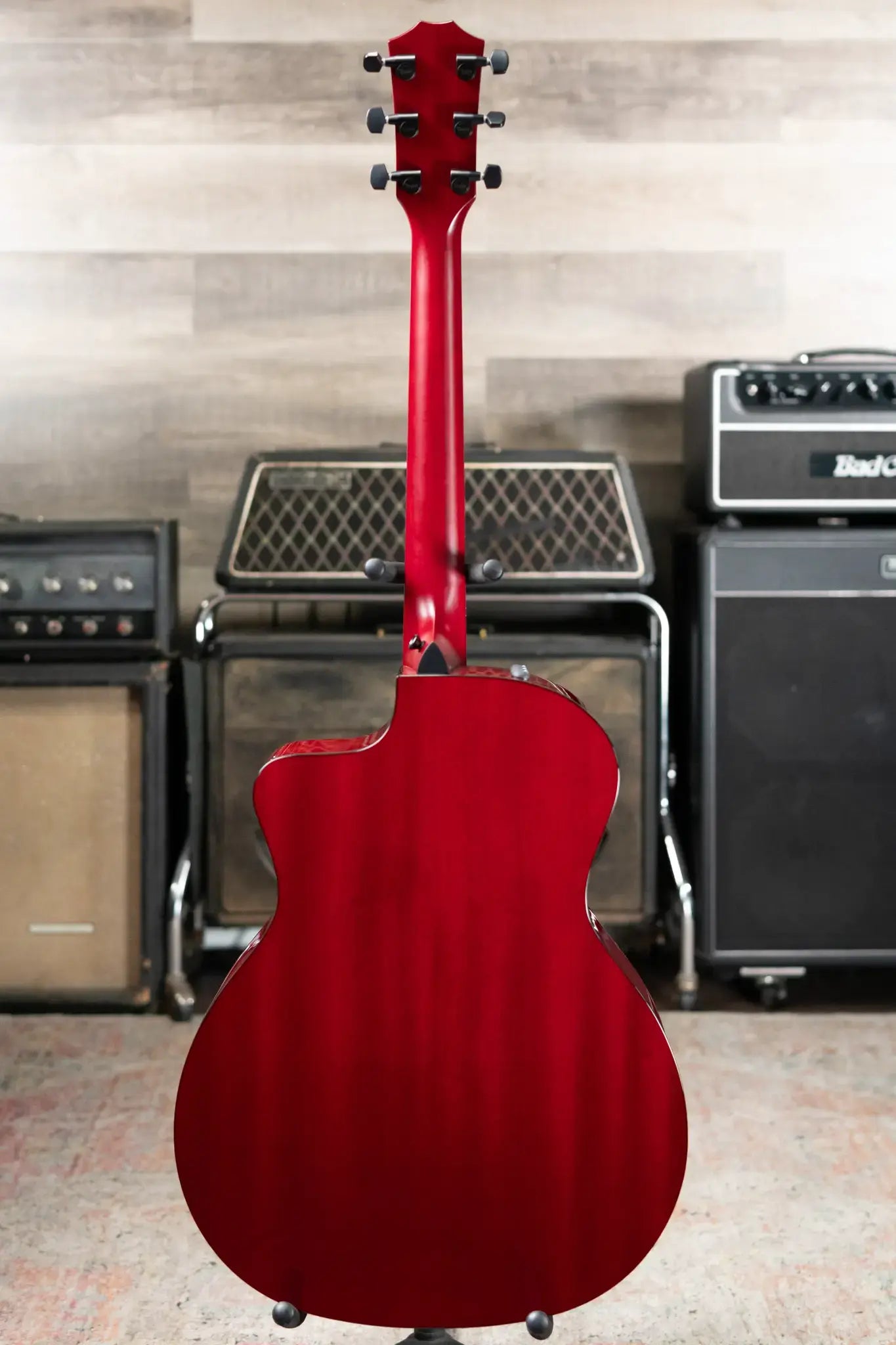 Taylor 224ce Plus Special Edition Grand Auditorium Acoustic/Electric Guitar - Trans Red Top with Aerocase