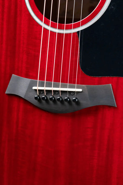 Taylor 224ce Plus Special Edition Grand Auditorium Acoustic/Electric Guitar - Trans Red Top with Aerocase