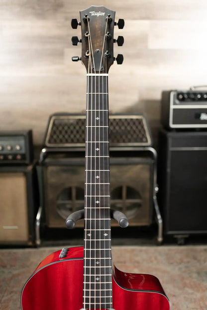 Taylor 224ce Plus Special Edition Grand Auditorium Acoustic/Electric Guitar - Trans Red Top with Aerocase
