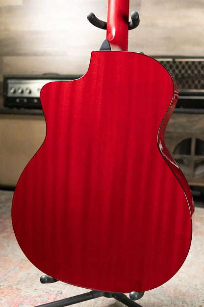 Taylor 224ce Plus Special Edition Grand Auditorium Acoustic/Electric Guitar - Trans Red Top with Aerocase