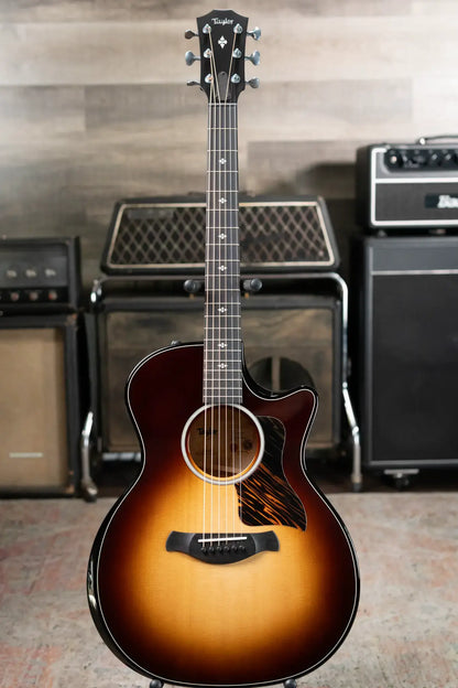 Taylor Builder's Edition 514ce Grand Auditorium Acoustic/Electric Guitar - Kona Burst Top with Hardshell Case - Floor Model