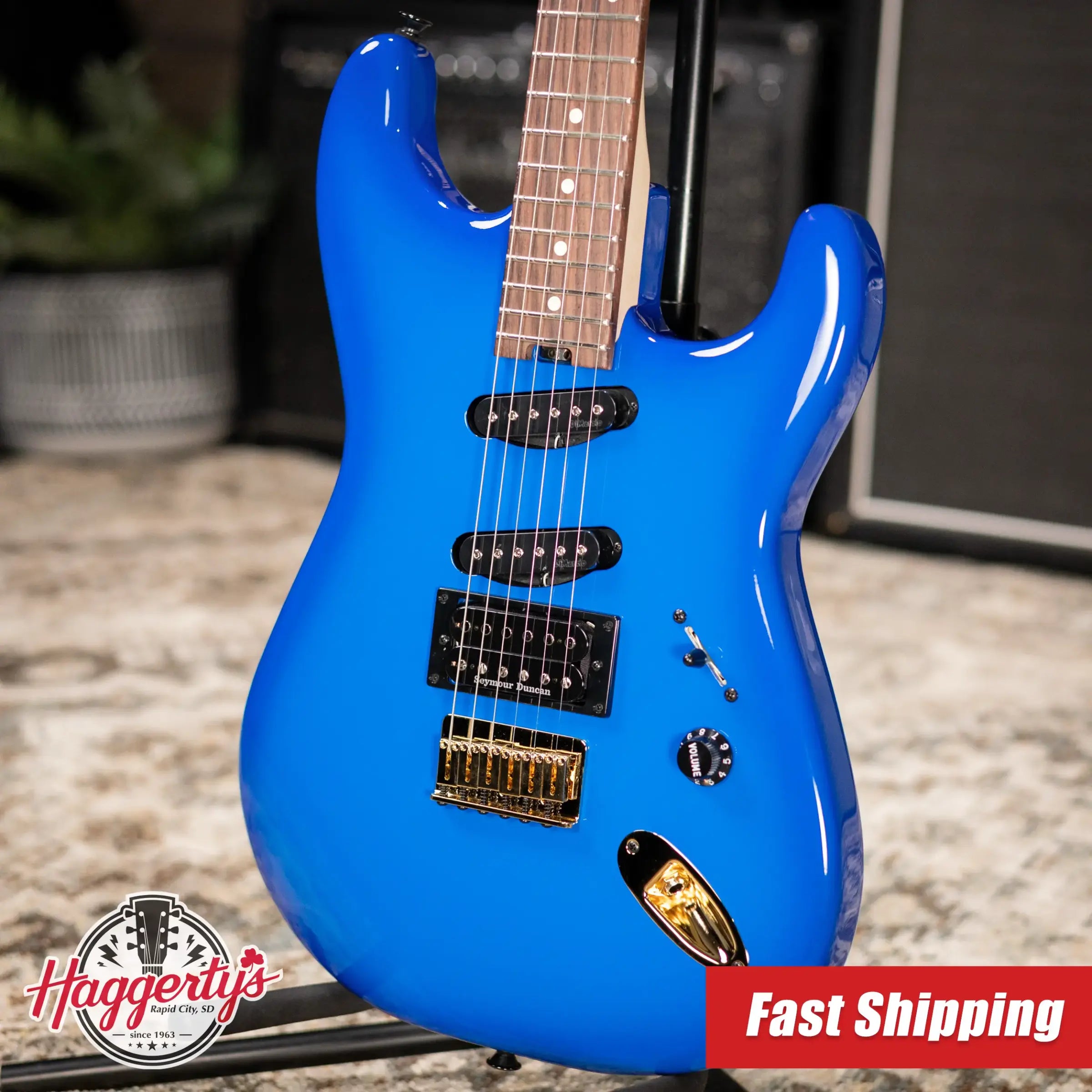 Charvel Jake E Lee Signature Pro-Mod San Dimas Style 1 HSS HT RW Electric Guitar - Blue Burst