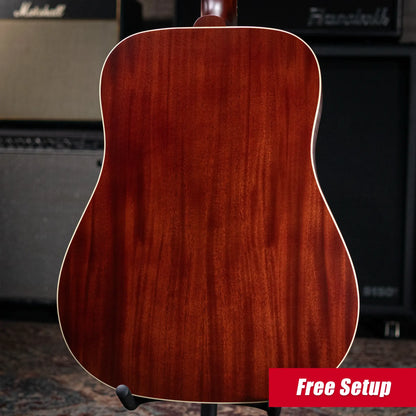Gibson Hummingbird Special Dreadnought Acoustic/Electric Guitar - Honey Burst Satin with Gig Bag