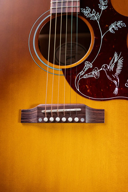 Gibson Hummingbird Special Dreadnought Acoustic/Electric Guitar - Honey Burst Satin with Gig Bag