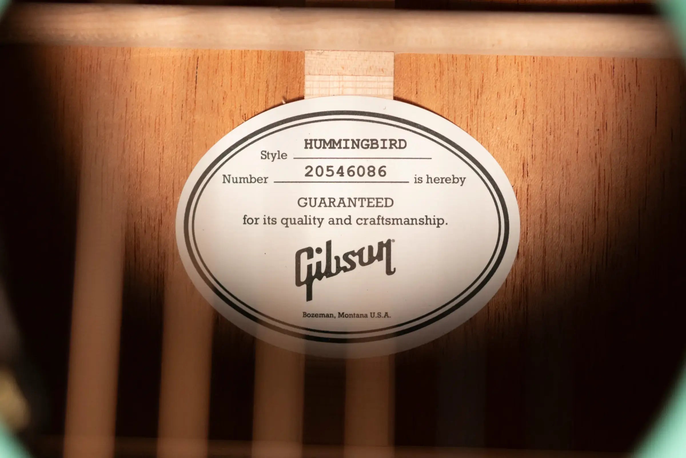 Gibson Hummingbird Standard Dreadnought Acoustic/Electric Guitar - Southwestern Turquoise with Hardshell Case