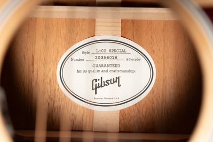 Gibson L-00 Special Parlor Acoustic/Electric Guitar - Natural Satin with Gig Bag