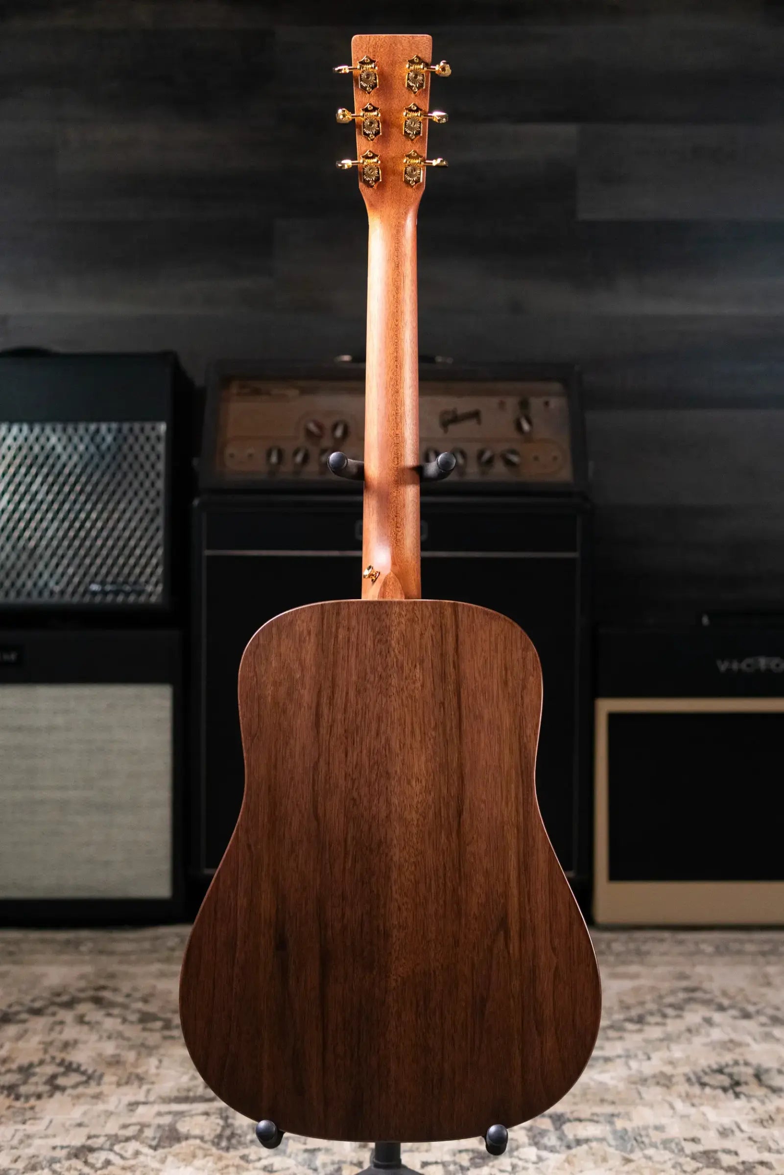 Martin D Jr-E Dreadnought Junior Walnut Acoustic/Electric Guitar with Gig Bag