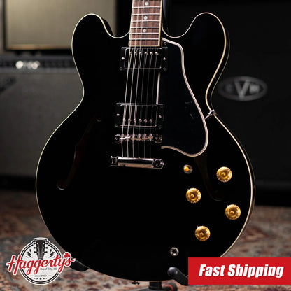 Gibson ES-335 50s Semi-Hollow Electric Guitar with Hard Shell Case - Ebony