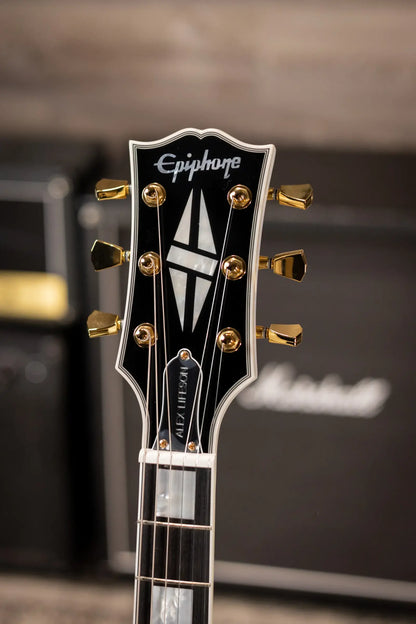 Epiphone IGC Alex Lifeson Signature 1976 ES-355 Reissue Semi-Hollow Electric Guitar - Alpine White with Hardshell Case