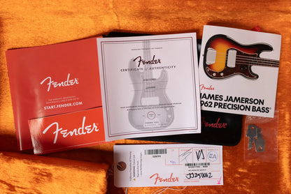Fender James Jamerson 1962 Precision Bass - 3-Tone Sunburst with Hardshell Case