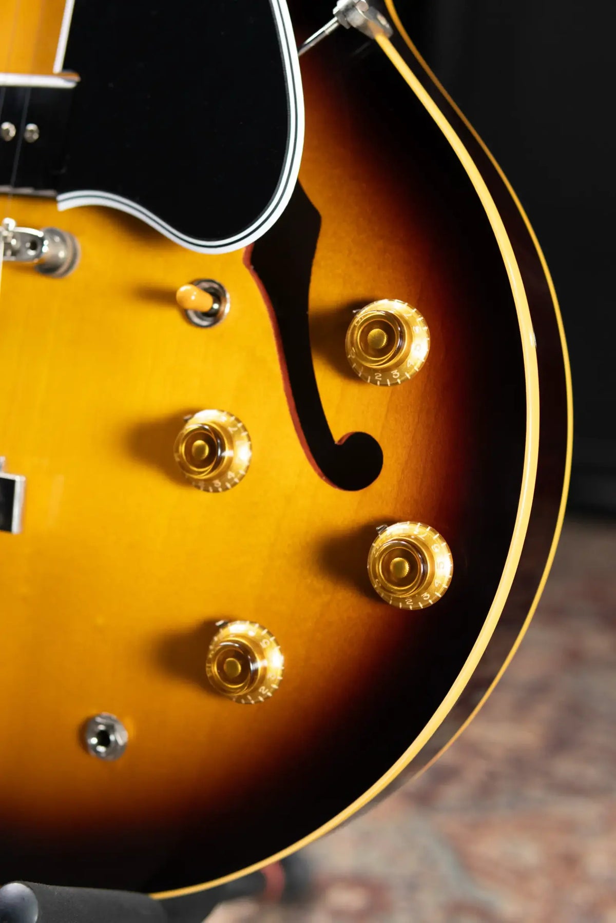 Gibson Custom Shop '59 ES-330 TD Reissue VOS Hollow Body Electric Guitar - Vintage Burst with Hardshell Case