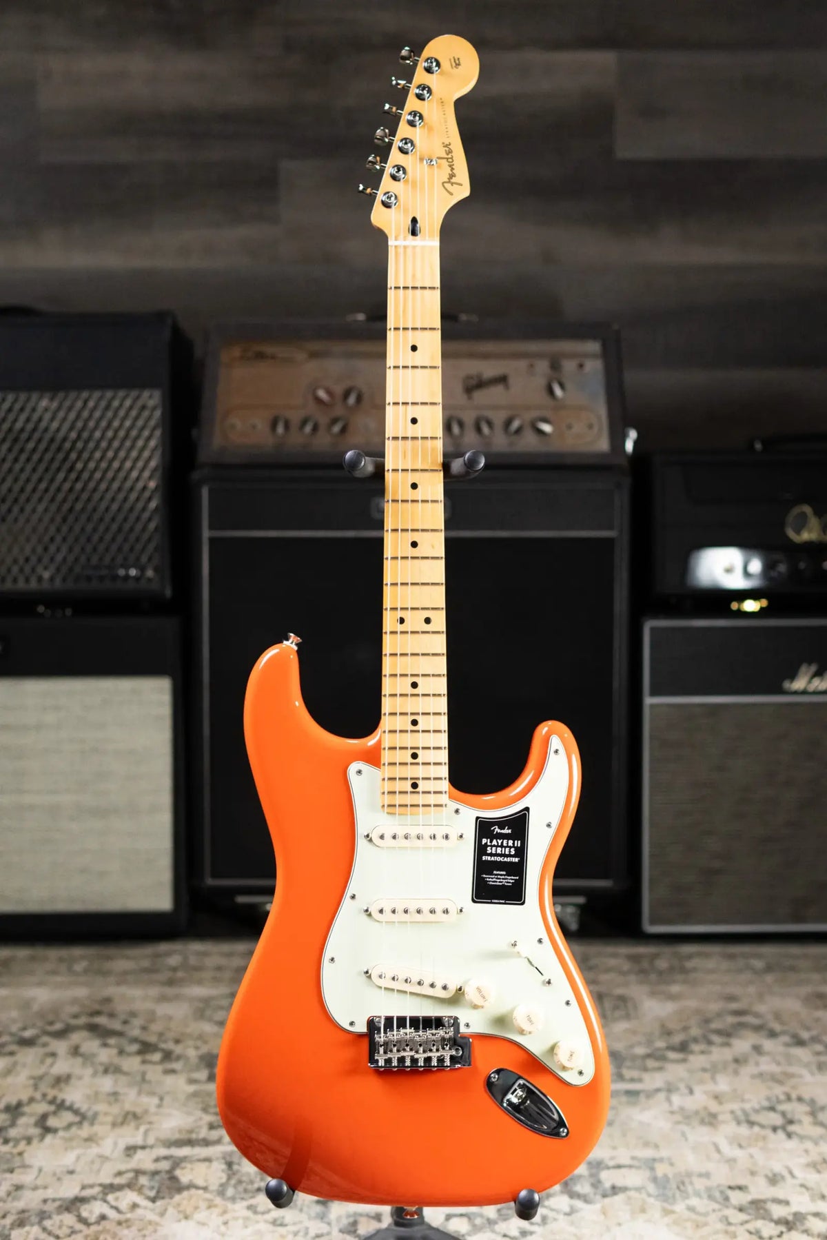 Fender Player II Stratocaster Electric Guitar – Rallye Orange