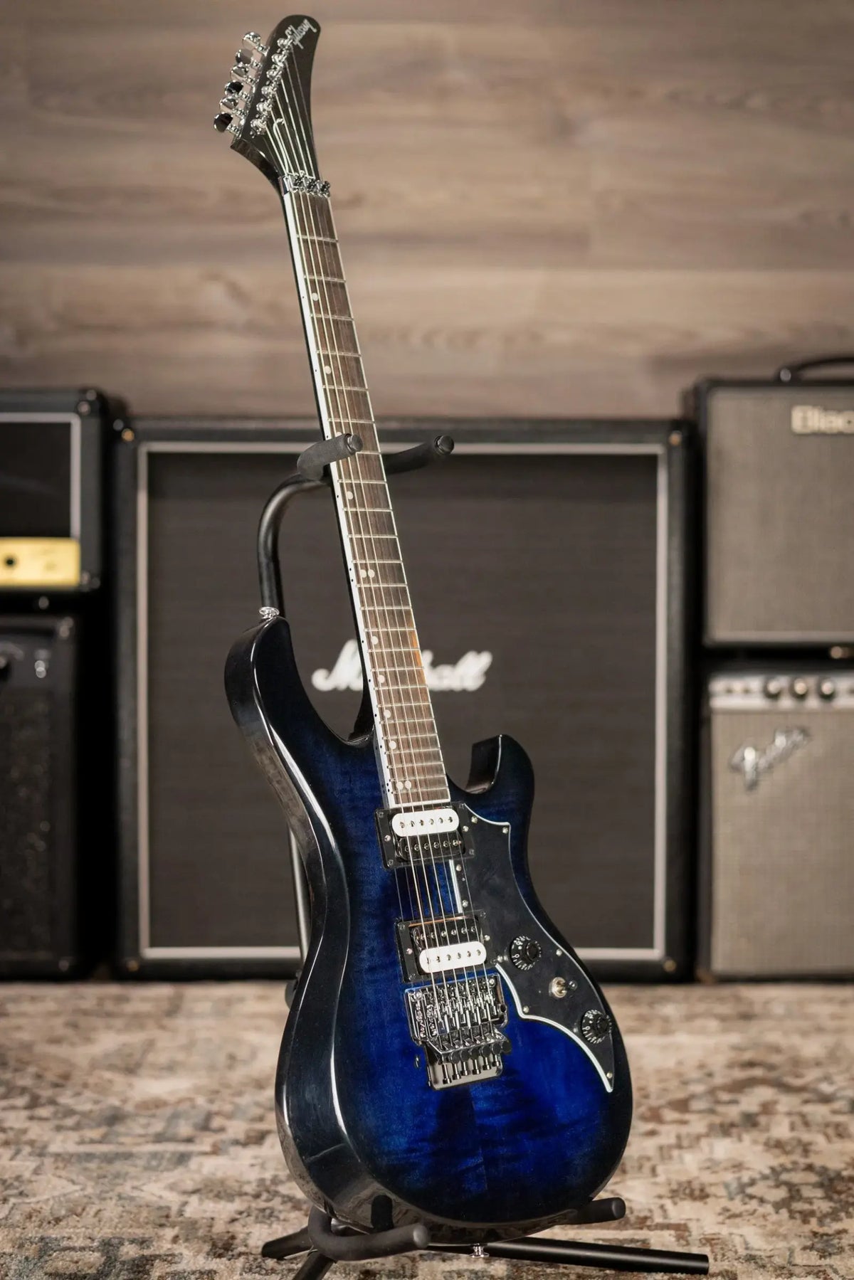 Gibson Victory Floyd Rose Electric Guitar - Deep Ocean Burst with Hardshell Case