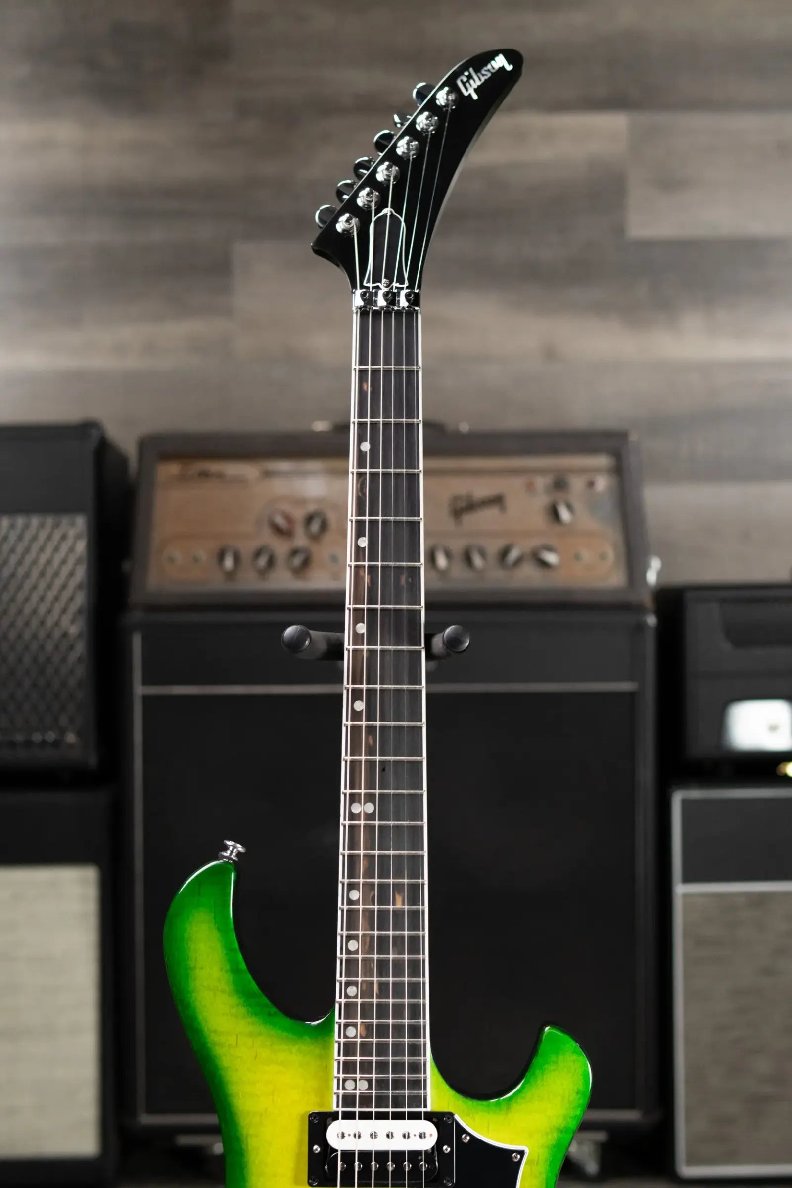 Gibson Victory Floyd Rose Electric Guitar - Iguana Burst with Hardshell Case