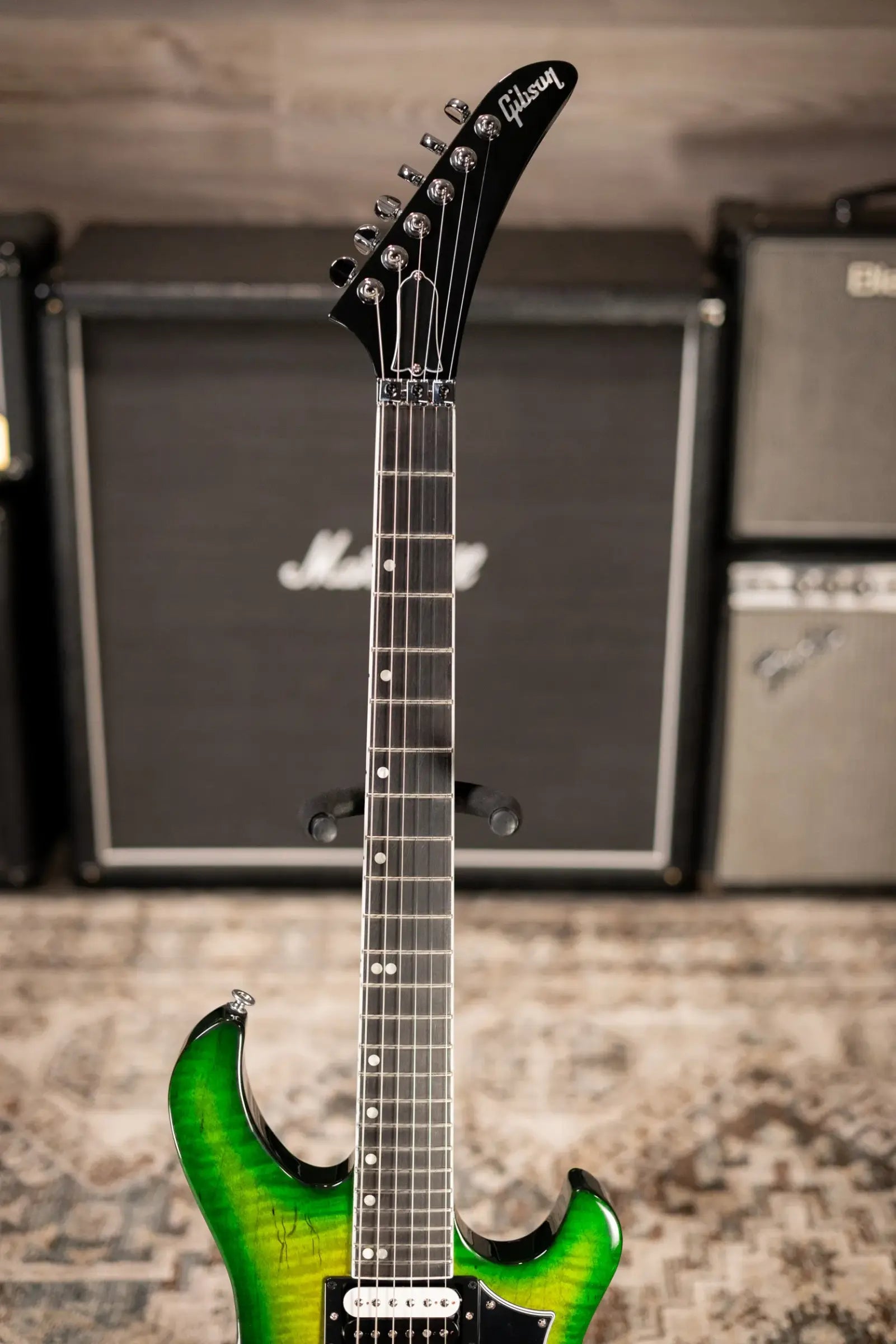 Gibson Victory Floyd Rose Electric Guitar - Iguana Burst with Hardshell Case