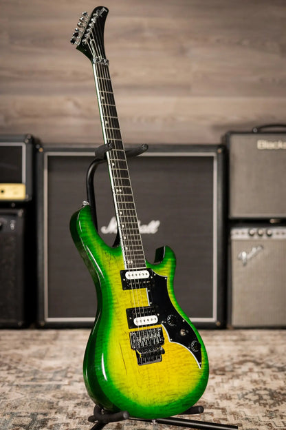 Gibson Victory Floyd Rose Electric Guitar - Iguana Burst with Hardshell Case