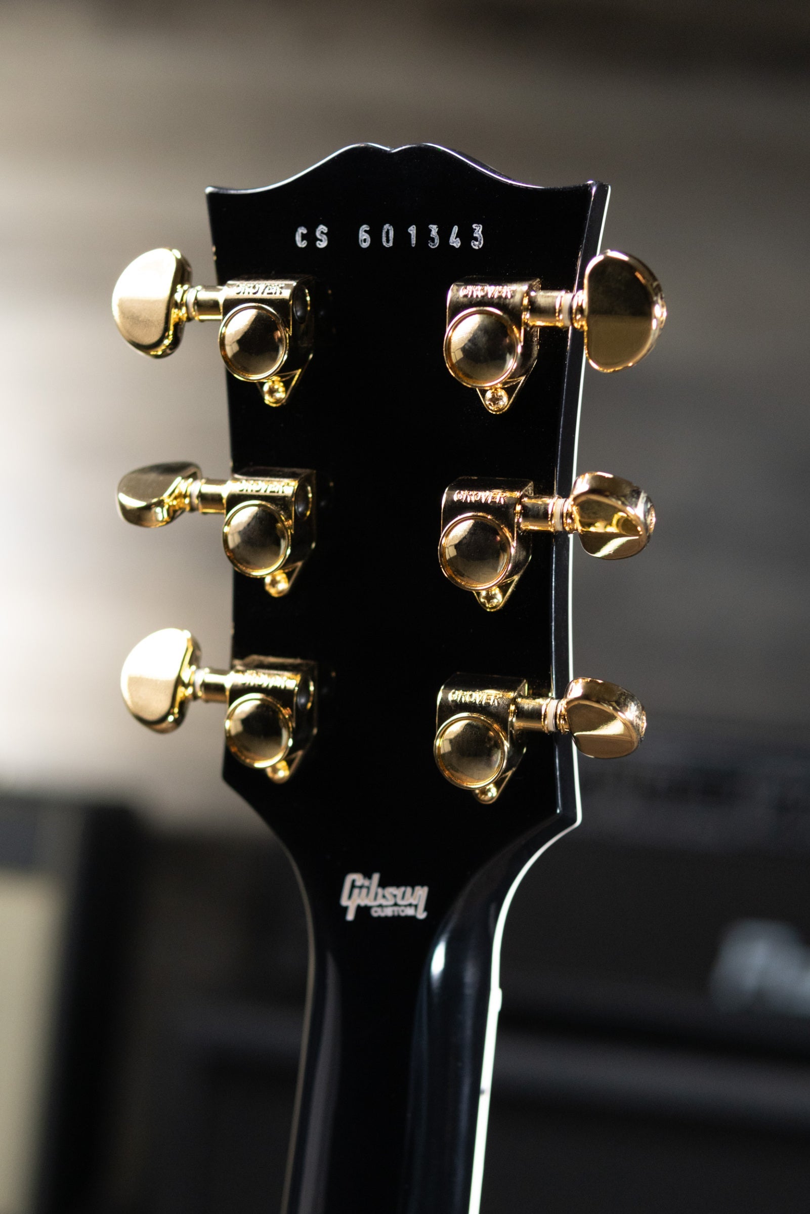 Gibson Custom Shop Les Paul Custom 25-1/2" Scale Electric Guitar - Ebony with Hardshell Case