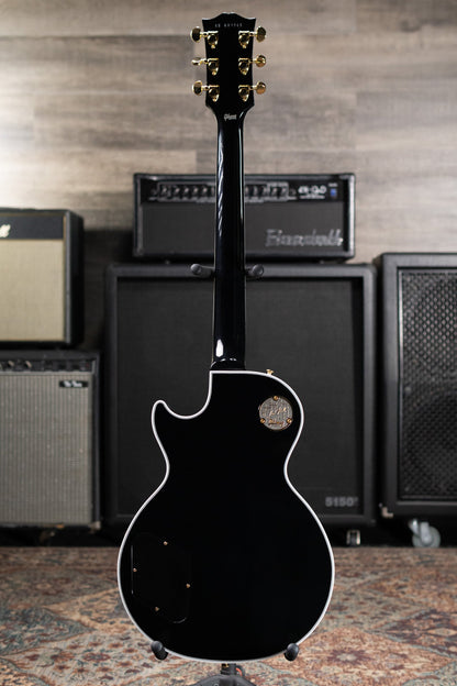 Gibson Custom Shop Les Paul Custom 25-1/2" Scale Electric Guitar - Ebony with Hardshell Case