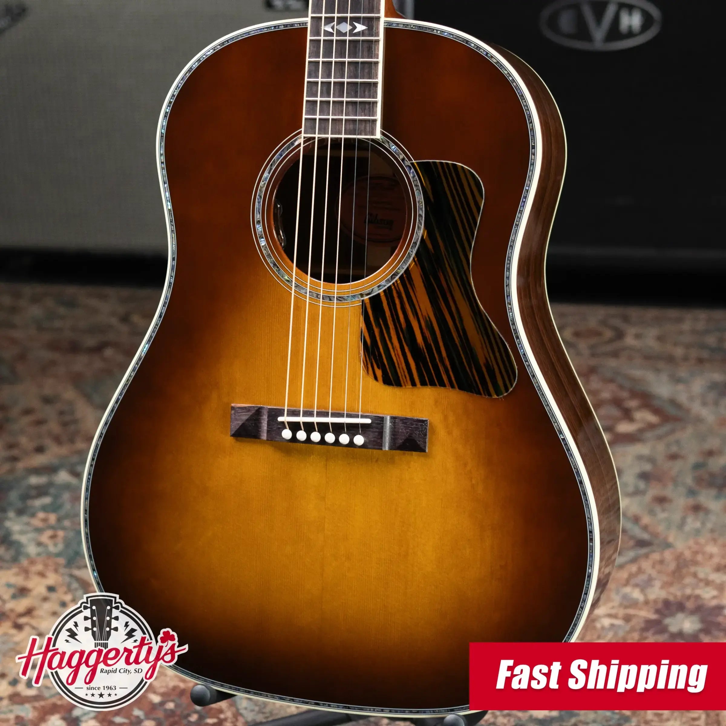 Gibson Advanced Jumbo Anniversary Limited Edition Acoustic/Electric Guitar - Cremona Burst with Hardshell Case