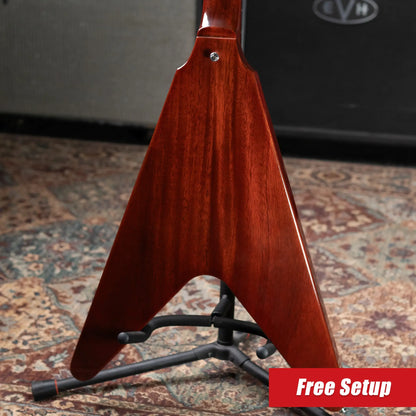 Gibson Custom Shop 1971 Flying V Medallion Reissue Electric Guitar - Medallion Cherry with Hardshell Case