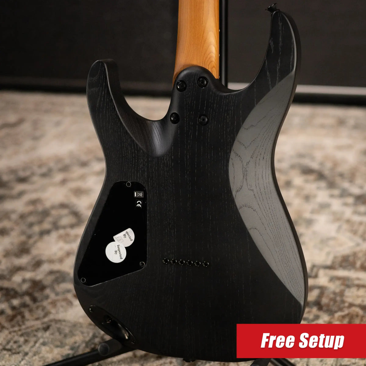 Charvel Pro-Mod Plus Dinky DK24 HH HT EB Ash Electric Guitar - Black Ash with Gig Bag