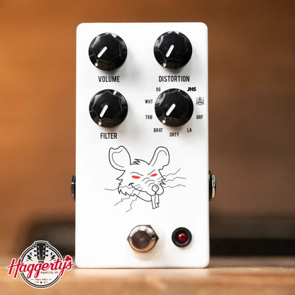 JHS Packrat White Distortion Pedal