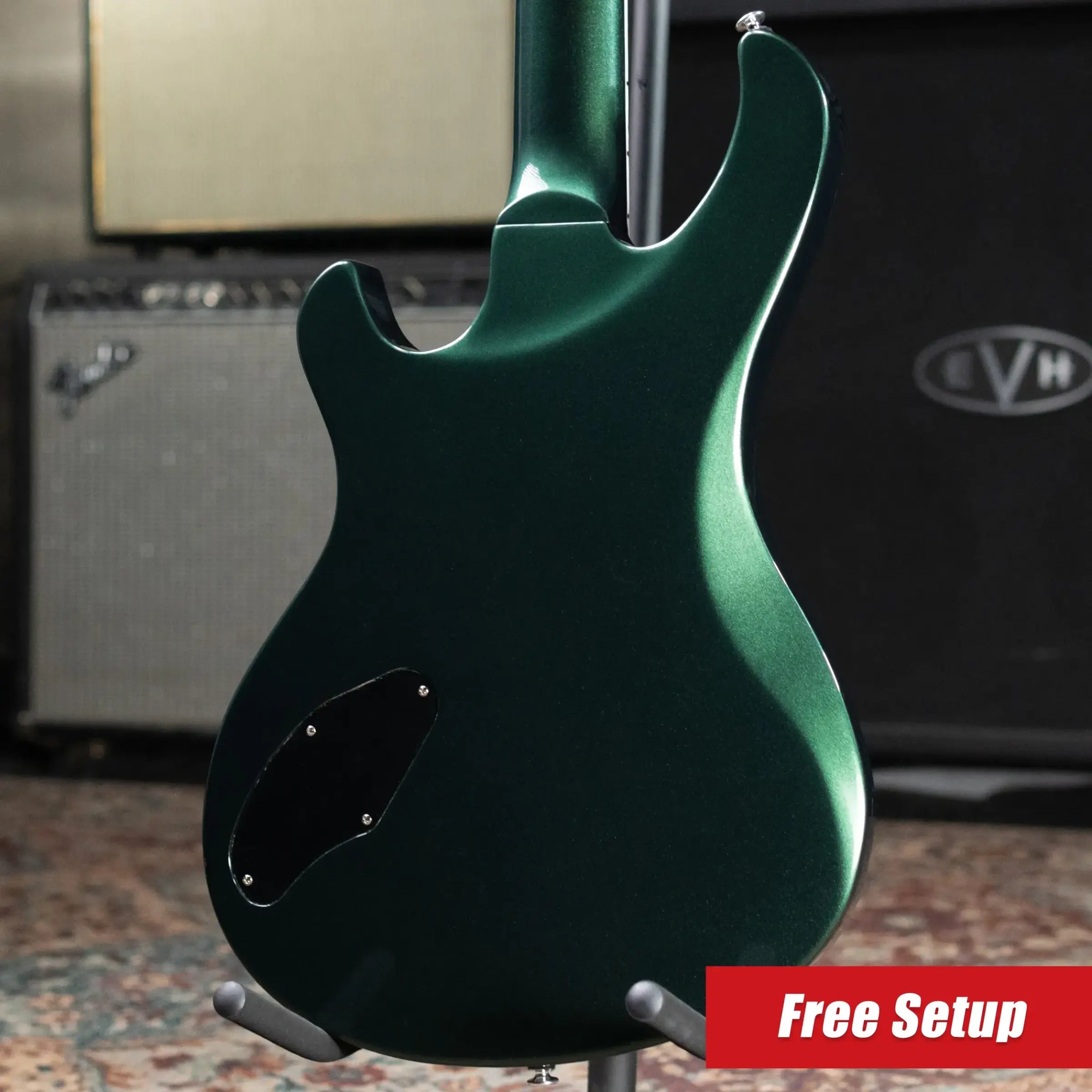 Gibson Victory Baritone Electric Guitar - British Racing Green with Hardshell Case