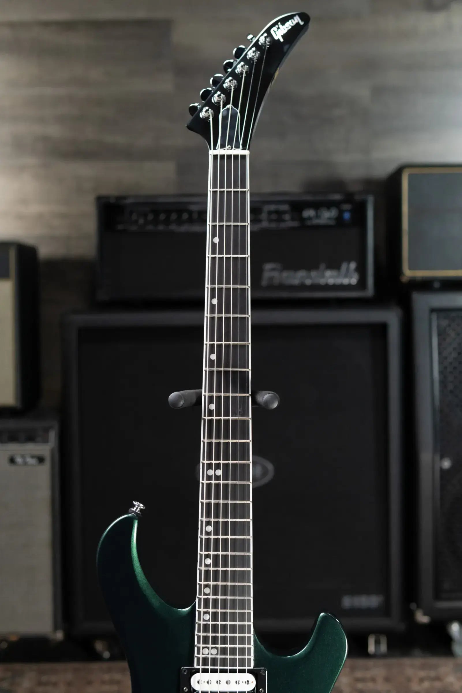 Gibson Victory Baritone Electric Guitar - British Racing Green with Hardshell Case