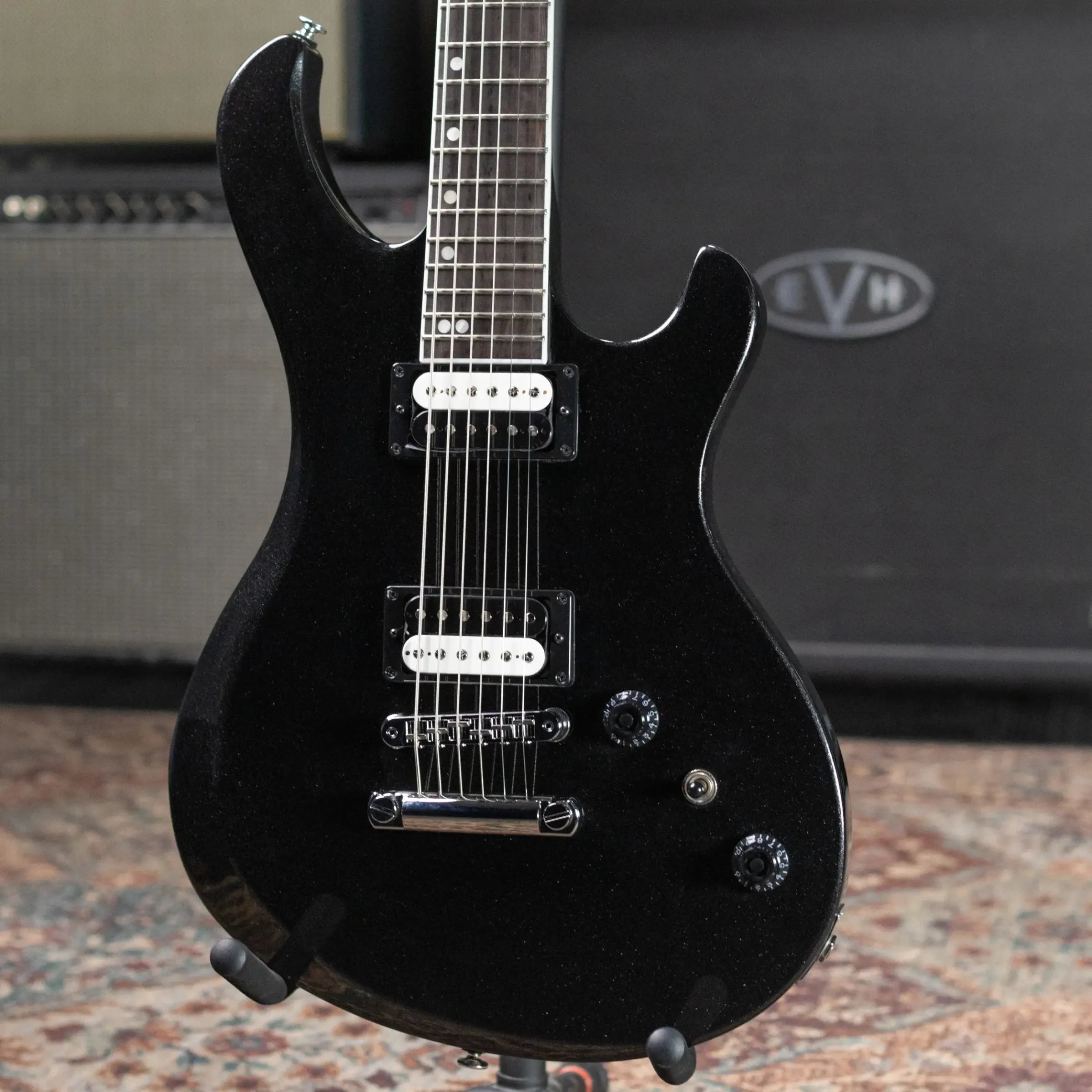 Gibson Victory Baritone Electric Guitar - Graphite Metallic with Hardshell Case