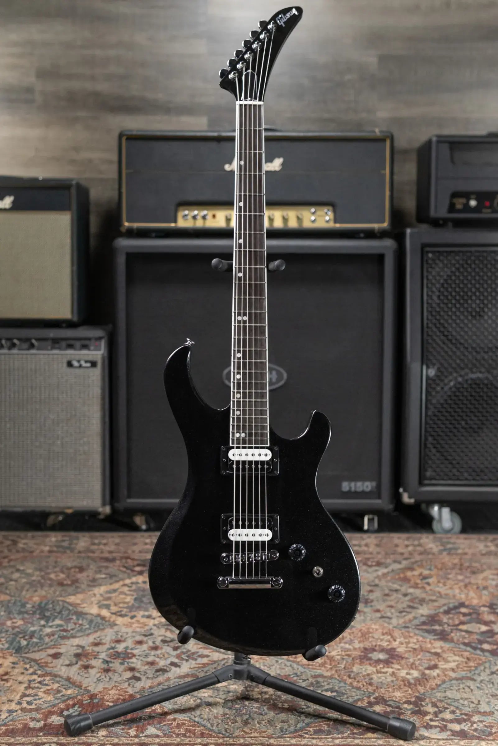 Gibson Victory Baritone Electric Guitar - Graphite Metallic with Hardshell Case