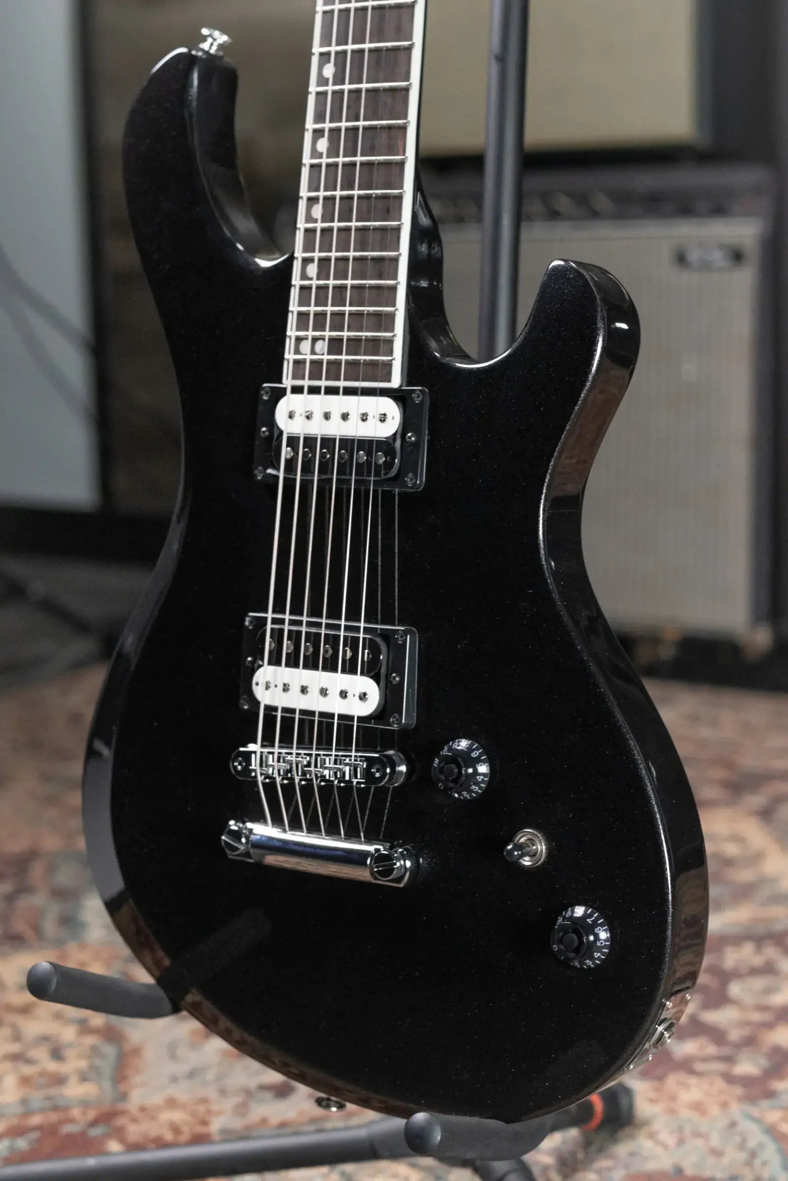 Gibson Victory Baritone Electric Guitar - Graphite Metallic with Hardshell Case