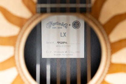 Martin LX2 Left-Handed Life is Good Acoustic/Electric Guitar with Gig Bag