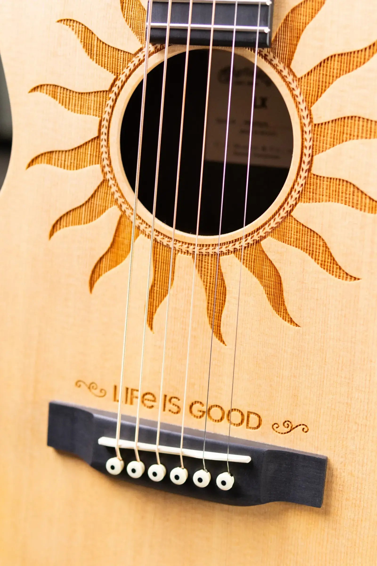 Martin LX2 Life is Good Acoustic/Electric Guitar with Gig Bag